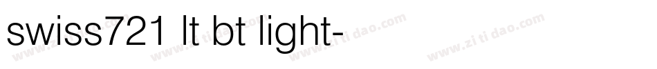swiss721 lt bt light字体转换